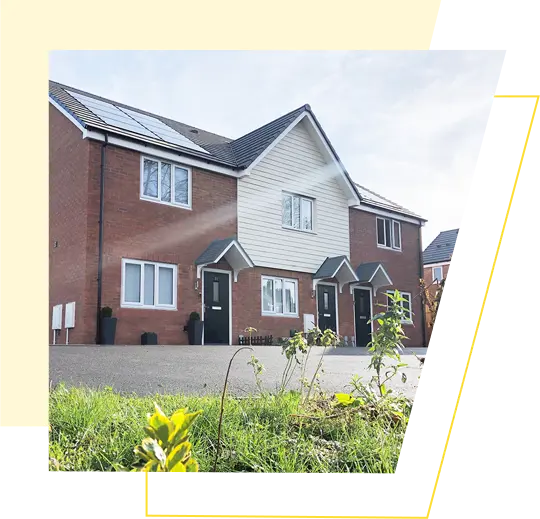 A newly built home