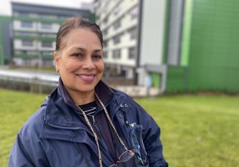 A Wolverhampton Homes team member smiles at the camera