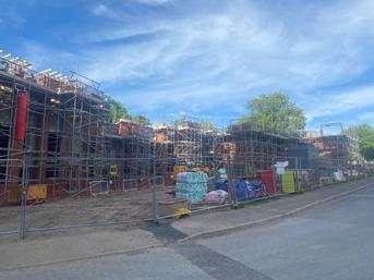 New-build properties being built in Hobgate Road