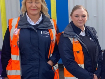 Two United Living team members