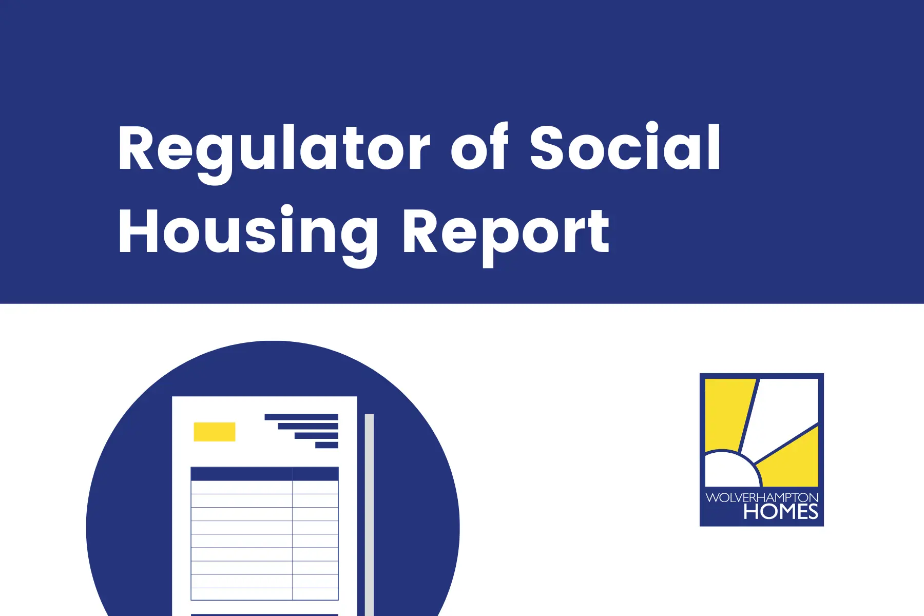 Graphic for the Regulator of Social Housing report