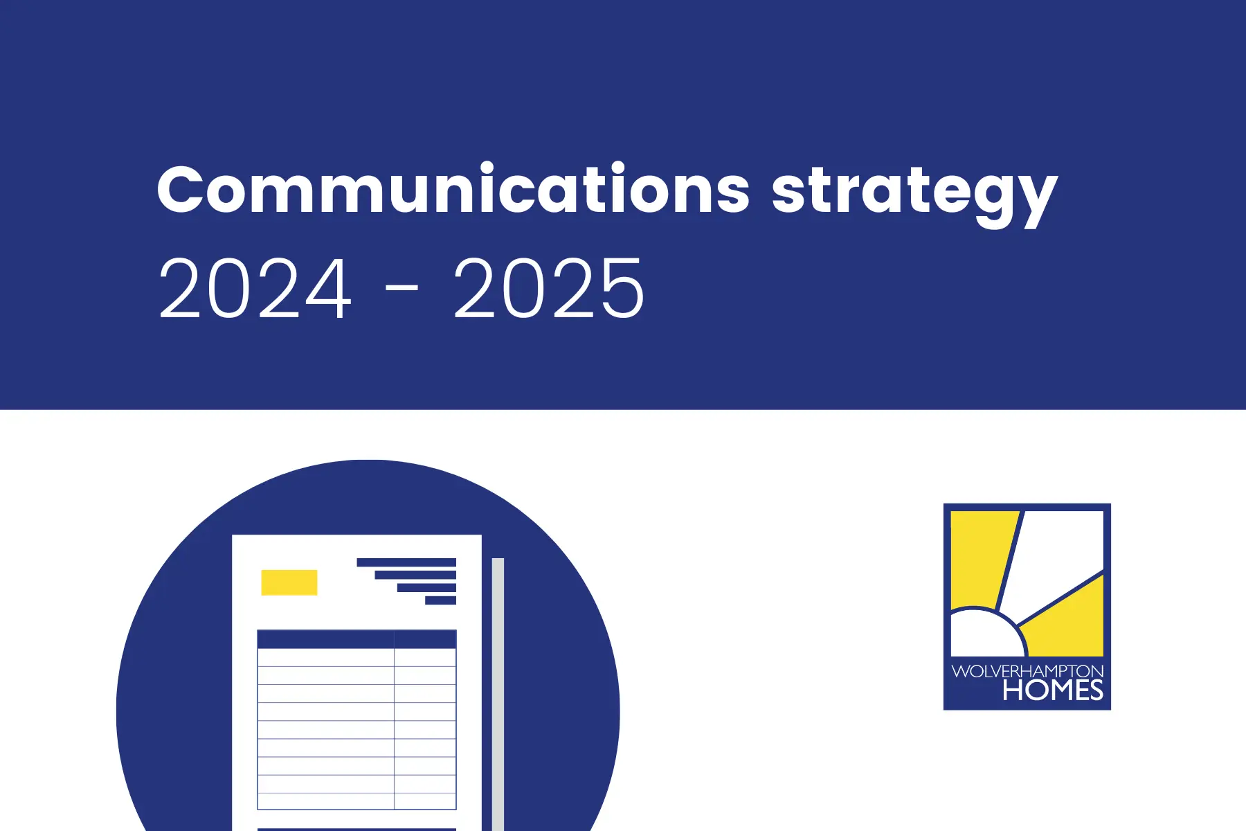 Communications strategy 2025 - 2026 graphic