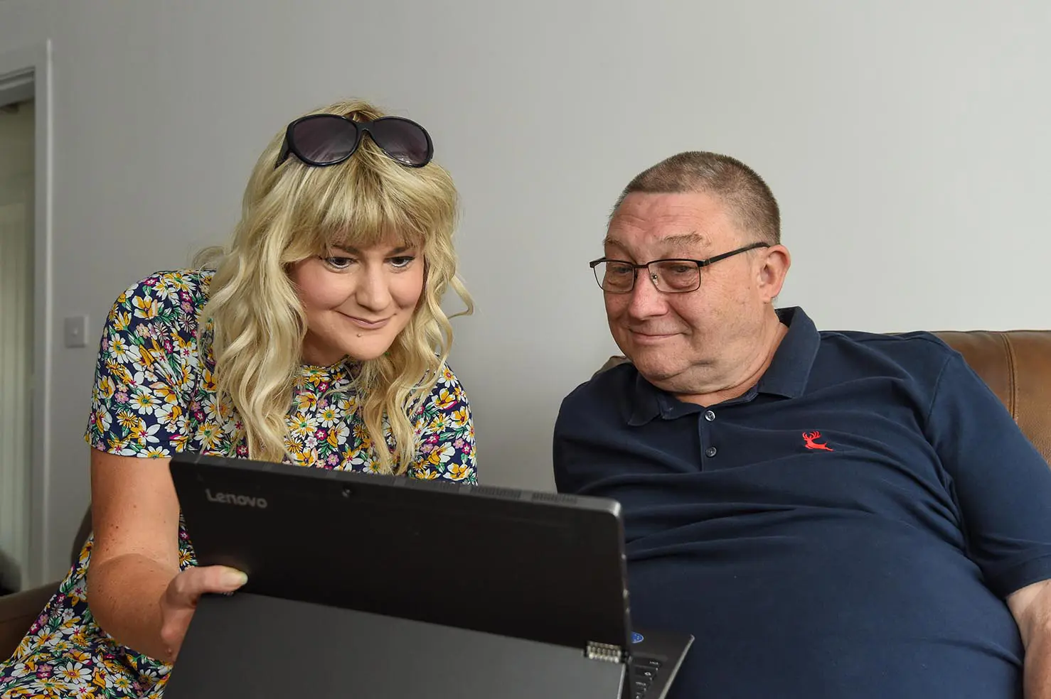 A Wolverhampton Homes team member talks to a customer