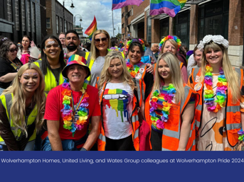 WH, Wates and United Living team members at Wolverhampton Pride