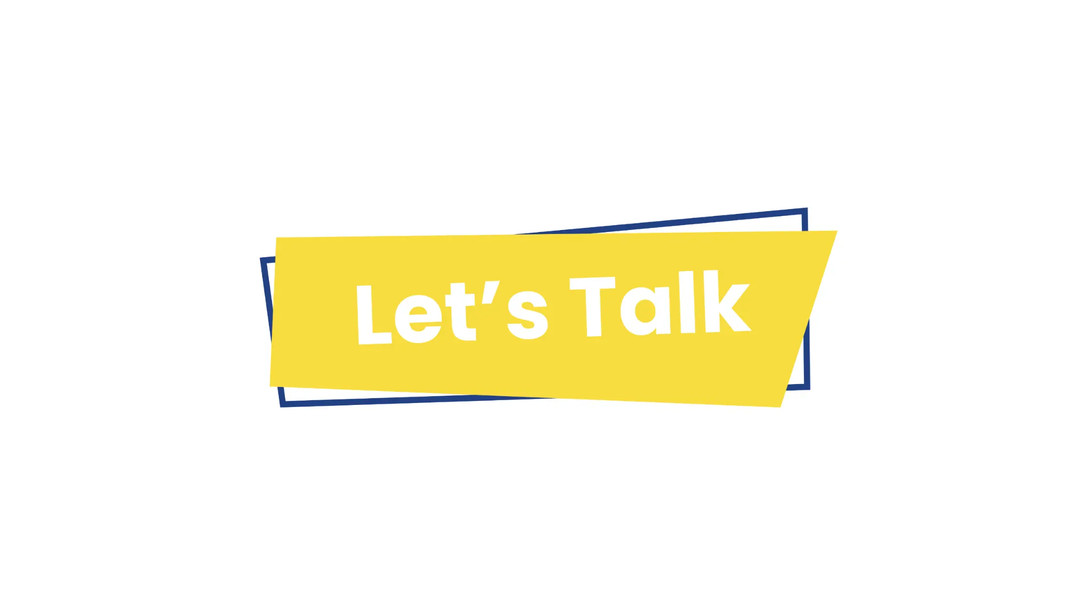 An image saying 'Let's Talk'