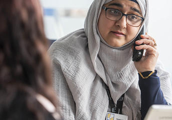 WH Staff On Phone