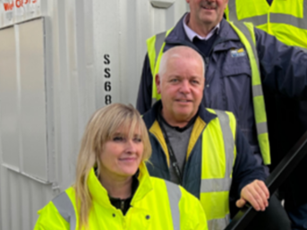 Three team members at Heath Town