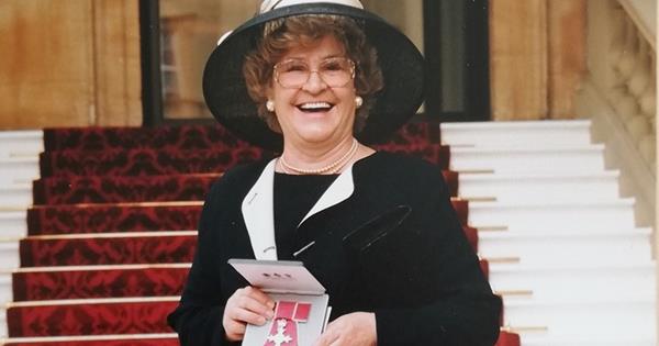 Ann Guest with her MBE