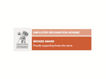 Armed Forces Covenant banner bronze award