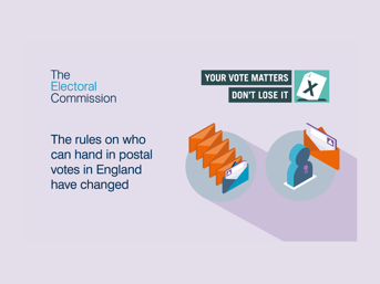 Electoral Commission poster about voting