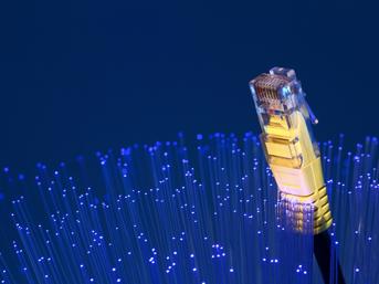 Fibre optic cables with network connector