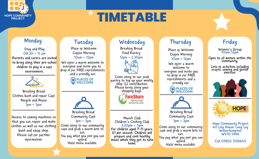 Hope Timetable