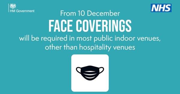 Wear a face cover in public spaces