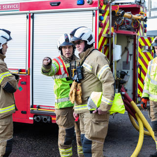 West Midlands Fire Service carries out a fire safety exercise